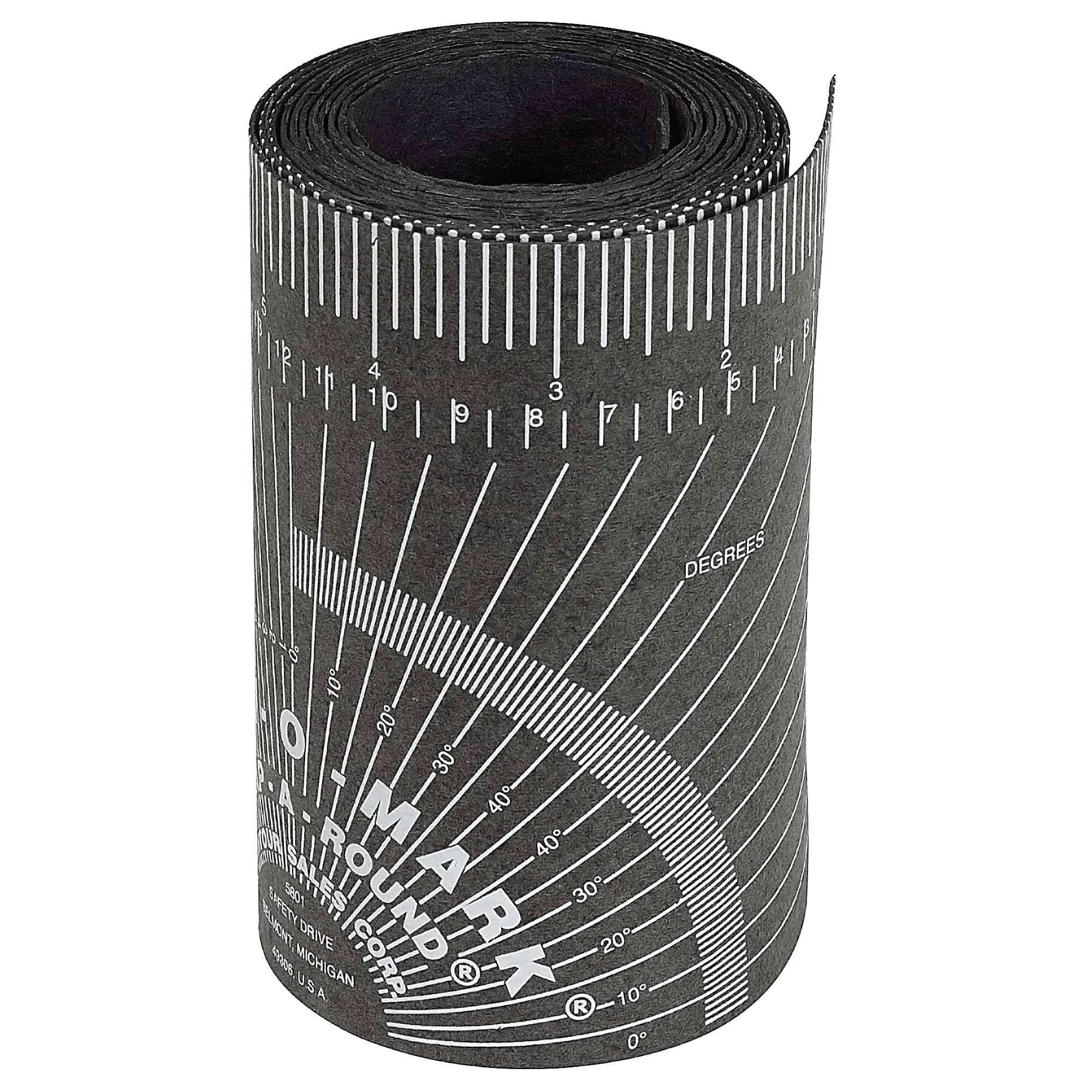 Curv-O-Mark® by Jackson Safety® - Large Wrap-A-Round Pipe Ruler - Black - Model # 14753